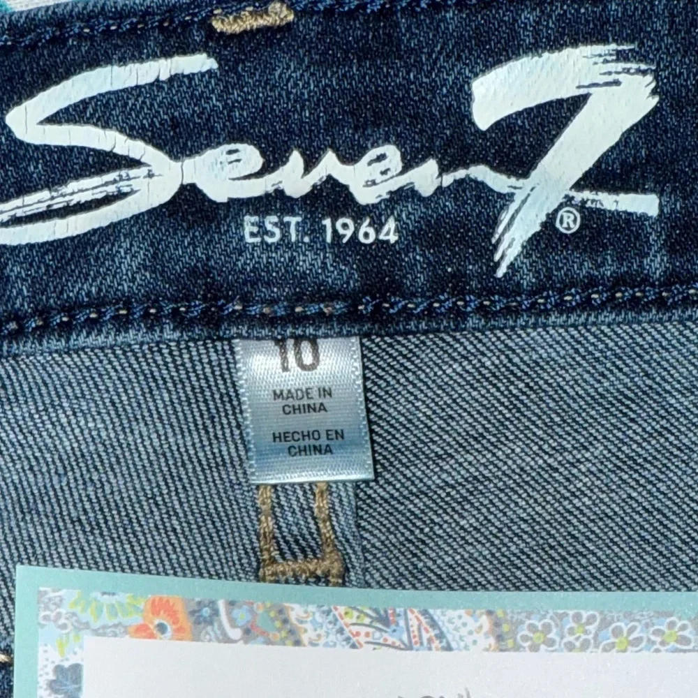 Seven7 Skinny High Rise Ankle Jeans St. James Wash Size 10